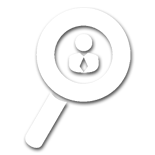 Magnifying Glass With Man Icon